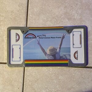 Rainbow Colorful License Plate Frame